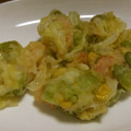 きらり流れ星's cooksnap of when they made 新玉ねぎと空豆と海老のかき揚げ.