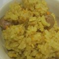 あおつぐ's cooksnap of when they made 炊飯器で☆ゆで卵も一緒にカレーピラフ.