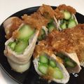 chobirio's cooksnap of when they made アスパラの肉巻き甘辛おろしソース♪.