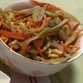 monaminoel's cooksnap of when they made ごぼうとクルミの味噌炒め.