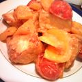おいら73's cooksnap of when they made レンジで厚揚げとカラーピーマンの味噌和え.