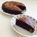 Cocopppi's cooksnap of when they made し〜っとり♥︎ チョコバナナケーキ♪.