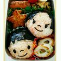 marin☆ray's cooksnap of when they made キャラ弁*彦星&織姫のたなばた弁当.