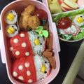 いさな３３'s cooksnap of when they made 簡単！キャラ弁当☆カニかまキティちゃん☆.