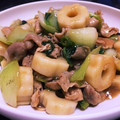 ぷっくらすずめ's cooksnap of when they made ちくわぶ&青梗菜&豚こま肉の中華炒め.