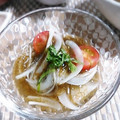 ＴＯＭＯＷＡＴ's cooksnap of when they made トマトと新玉のもずく酢和え☆簡単♪.