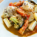 がてぃ♪'s cooksnap of when they made 豚肉とじゃがいもとトマトのチーズ焼き.
