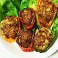 クックL10WJZ☆'s cooksnap of when they made パプリカとピーマンの肉詰め.