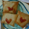 あみれりママ's cooksnap of when they made 春巻きの皮deミニラブレター チーズ入り.