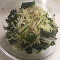 クック5B25QD☆'s cooksnap of when they made 簡単♡もやしわかめ胡瓜のナムル風サラダ.