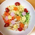 さおにゃんこ✨'s cooksnap of when they made ☆七夕にぴったりお星様の冷やし中華☆.