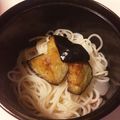 momomotan's cooksnap of when they made 揚げ茄子×梅の変わり素麺☆.