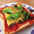 ピーナツ11's cooksnap of when they made フレッシュバジル*トースト.