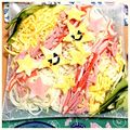 クックP9PW1V☆'s cooksnap of when they made お星さまの天の川...素麺☆七夕☆.