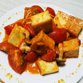 たつき0011's cooksnap of when they made 厚揚げのトマトチーズ炒め.