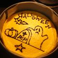 HinodeCafe's cooksnap of when they made ハロウィン仕様かぼちゃのチーズケーキ.