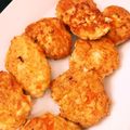 amehuri's cooksnap of when they made 【離乳食完了期】つくね風豆腐ハンバーグ.