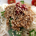 めるめるっちっち's cooksnap of when they made 簡単！納豆と夏野菜のさっぱりそうめん.