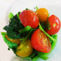リリソラ's cooksnap of when they made トマトとほうれん草の洋風和え物.