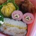 sakkoro's cooksnap of when they made ソーセージでさくらゴマ　キャラ弁のおかず.