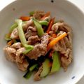 やいちのりんご's cooksnap of when they made チンゲン菜と豚肉の中華炒め.