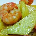 ジバみゃん's cooksnap of when they made えびとじゃがいものマヨ塩炒め.