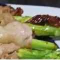anbyk's cooksnap of when they made 焼肉のたれで♪アスパラ豚ばら肉巻き☆.