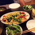 らこ☻'s cooksnap of when they made 簡単な海老卵と夏野菜オイスターソース炒め.