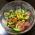 まめたんandママ's cooksnap of when they made 【簡単】つまみに！きゅうりと生ハムユッケ.