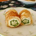 アマレット♪'s cooksnap of when they made お弁当に☆オクラとチーズの卵焼き.
