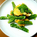賢くんママ's cooksnap of when they made 簡単♪スナップえんどうと炒り卵のサラダ.