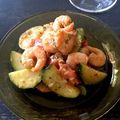 BAL_nabe's cooksnap of when they made 海老とズッキーニ＆トマト炒め☆.
