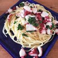 金魚のひらり's cooksnap of when they made タコのオイルパスタ.