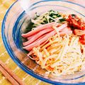 komasame's cooksnap of when they made 麺つゆde簡単！冷やし中華.