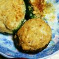 瑠璃色☆'s cooksnap of when they made もやしで●ピーマンとしいたけの肉づめ●.