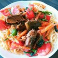 りりり♪'s cooksnap of when they made 混ぜるだけ☆簡単トマトと鯖缶の冷製パスタ.