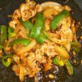 キッチンしょこモン♪'s cooksnap of when they made 豚肉ピーマン玉ねぎのケチャップ炒め.