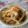 あきrin's cooksnap of when they made もやしとキュウリと人参のナムル.