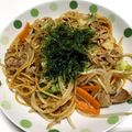 のぶママ☆'s cooksnap of when they made スパゲティで！？野菜たっぷり焼きそば.