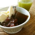 ｊｏｃｏｍｏｍｏｌａ's cooksnap of when they made 黒糖寒天ぜんざい.