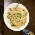 higekuma's cooksnap of when they made ピリ辛！たこと枝豆のガーリックパスタ.