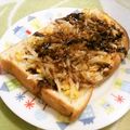 えれぼん's cooksnap of when they made もやしお好み焼き風トースト.