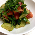 しゅーくりーむママ's cooksnap of when they made きゅうりとトマトのポン酢和え.