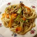 春風桃之介's cooksnap of when they made 冷凍うどんで簡単焼きうどん.