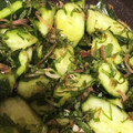 クックLC5SD0☆'s cooksnap of when they made みょうがときゅうりのごまおかか和え.