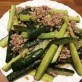 ピプチ's cooksnap of when they made 豚ひき肉ときゅうりの中華炒め.