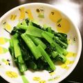 soyおじさん's cooksnap of when they made 小松菜だけ！小松菜のごま油炒め.