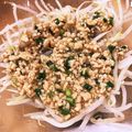 ♡しおはる♡'s cooksnap of when they made ゆでもやしの肉そぼろあんかけ.