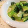 fu♪♪'s cooksnap of when they made 鶏がらスープの素だけ　チンゲン菜あんかけ.