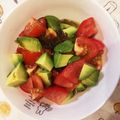 LuckyBerry's cooksnap of when they made トマトアボカドもずく酢サラダ♪.
